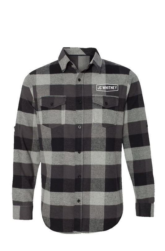 Long Sleeve Flannel Grey And Black