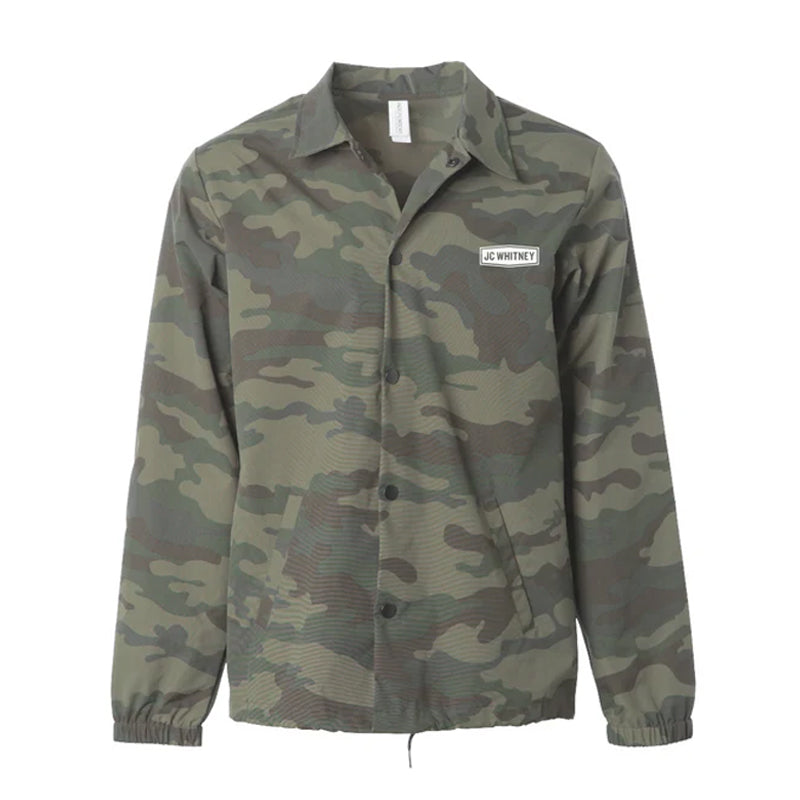 Camo Water Resistant Windbreaker, Stitch