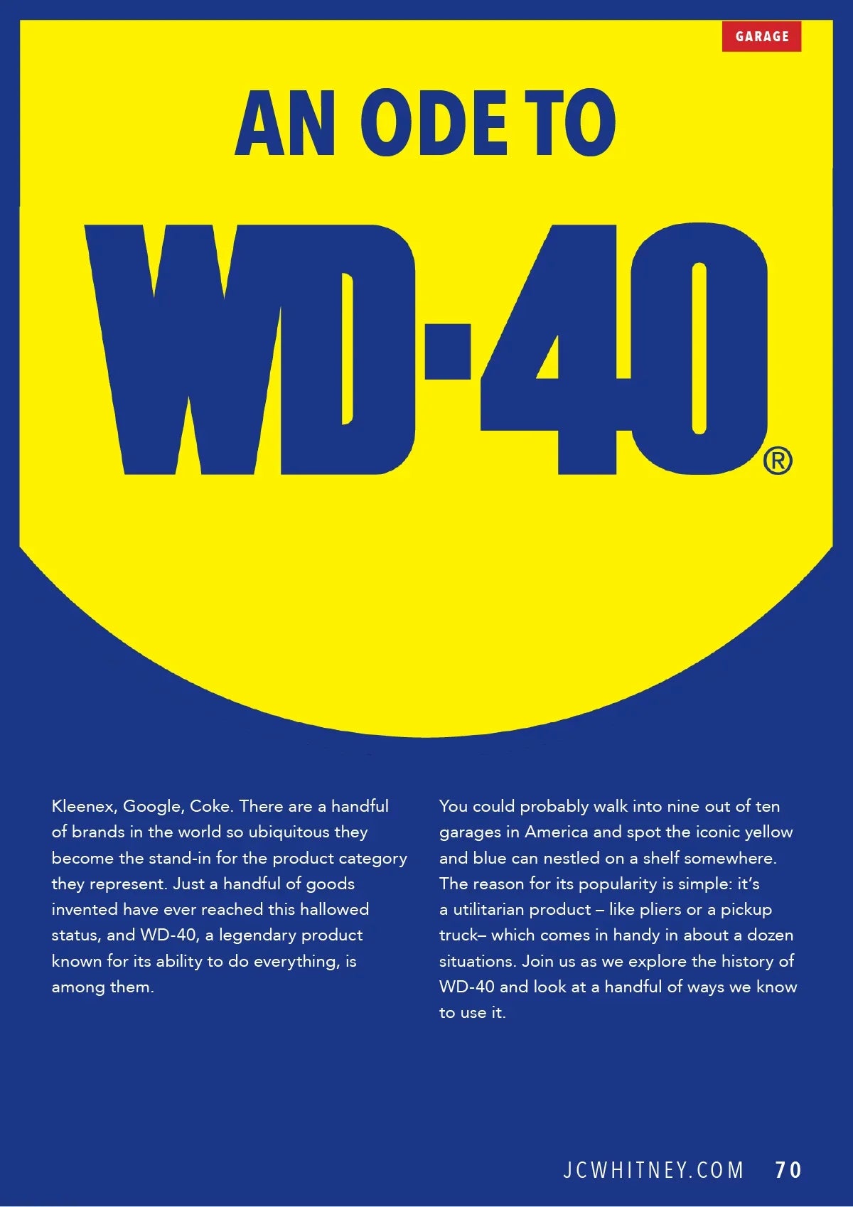 JC Whitney Magazine Catalog Subscription